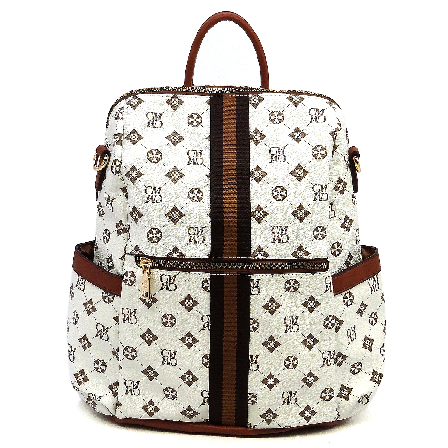 PM Monogram Striped Convertible Backpack - New Arrivals - Onsale Handbag