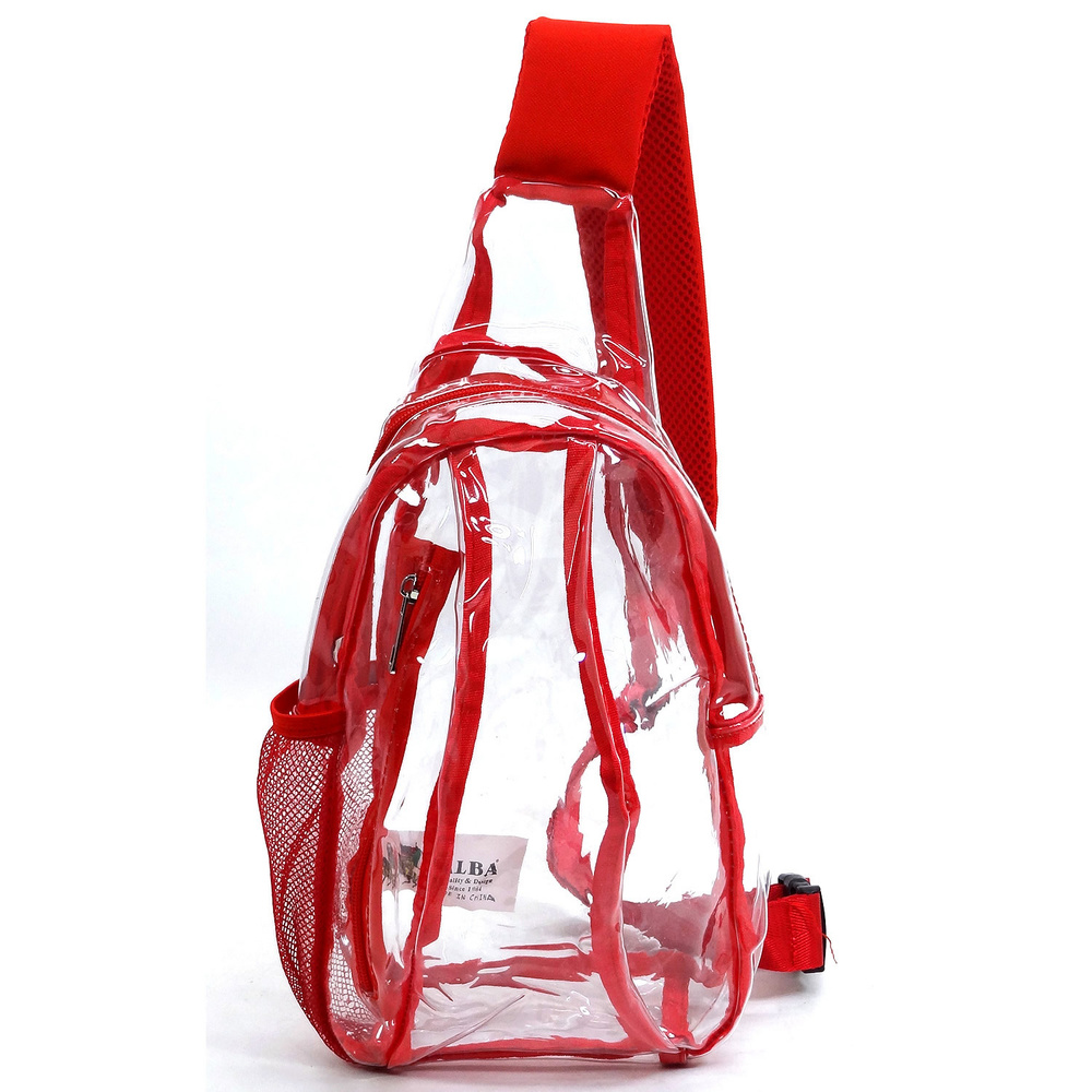 Trendy Visible Clear MULTI COMPARTMENT SLING BACKPACK CH-CW214