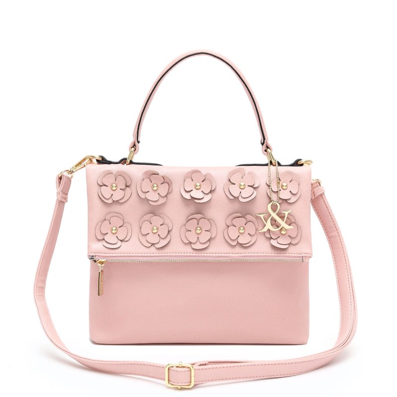 Flower Deco Flip Top Zipper Fashion Handbag - Fashion Handbags - Onsale ...