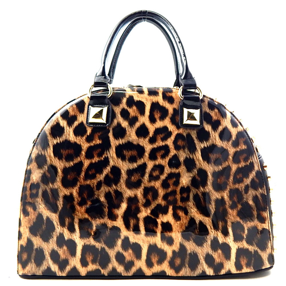 Fashon Handbag w/Leopard Print - Animal Print - Onsale Handbag