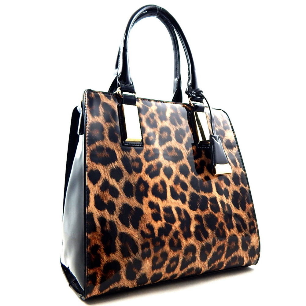 Fashion Handbag With leopard Print - Animal Print - Onsale Handbag