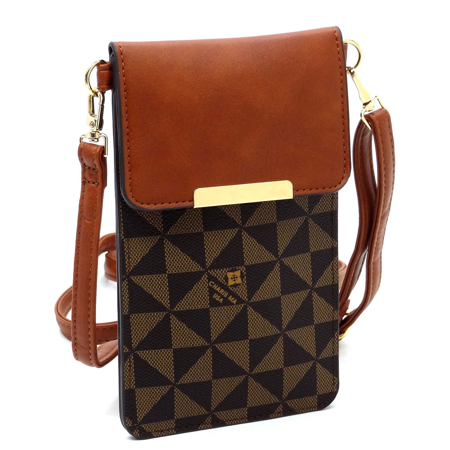 Centered On Style Crossbody Purse- Navy & Tan – The Pulse Boutique