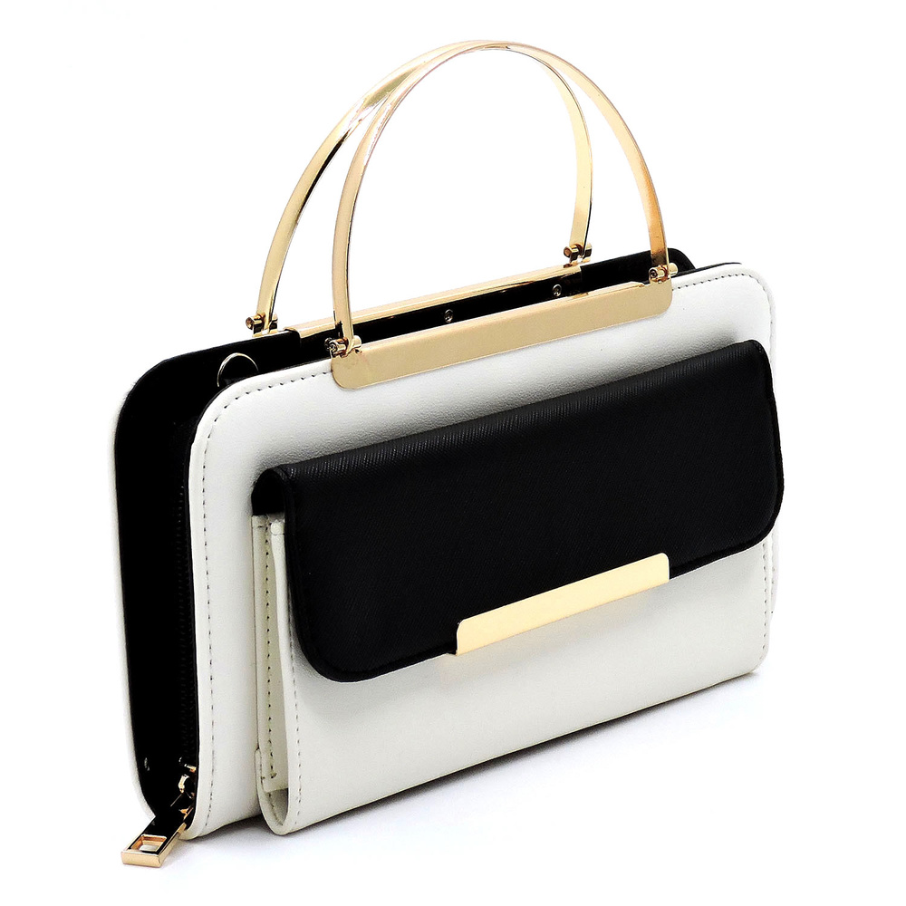 Round Top Handle Crossbody Bag Clutch Wallet - New Arrivals - Onsale Handbag