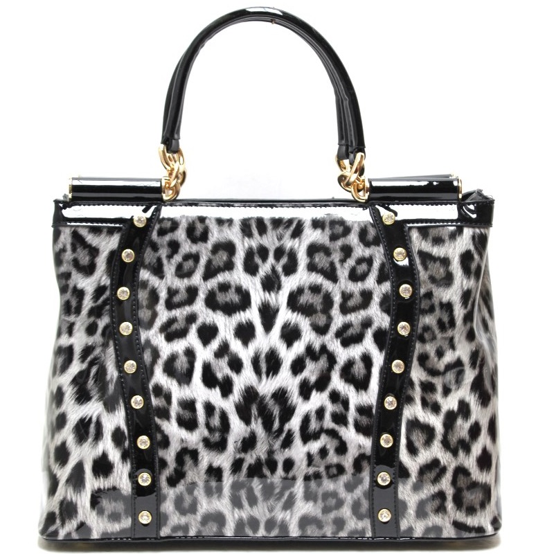 Fashion W/Leopard Print Handbag - Animal Print - Onsale Handbag