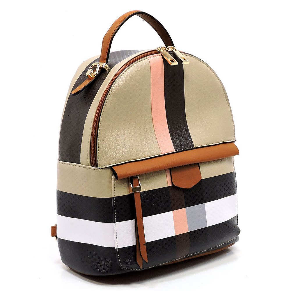 Plaid Check Convertible - Backpacks - Onsale Handbag