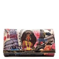 Alba Collection Girl in Paris Printed Wallet