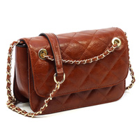 Fashion Quilted Flap Over Crossbody Bag