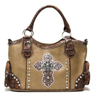 Western Style Handbag W/ Cross