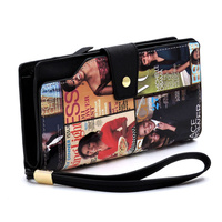 Magazine Cover Collage Clutch Wallet Wristlet