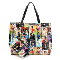 Magazine Cover Collage 2-in-1 Reversible Tote