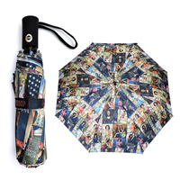 Magazine Cover Collage Auto Umbrella