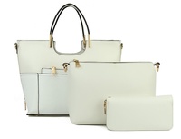 FASHION 3 IN 1 TWO TONE COLOR SATCHEL